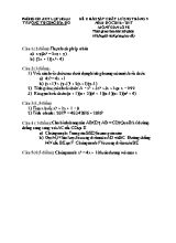 Đề khảo sát chất lượng tháng 9 năm học 2016  2017 môn Toán lớp 8 - Trường THCS Nghĩa Hồ